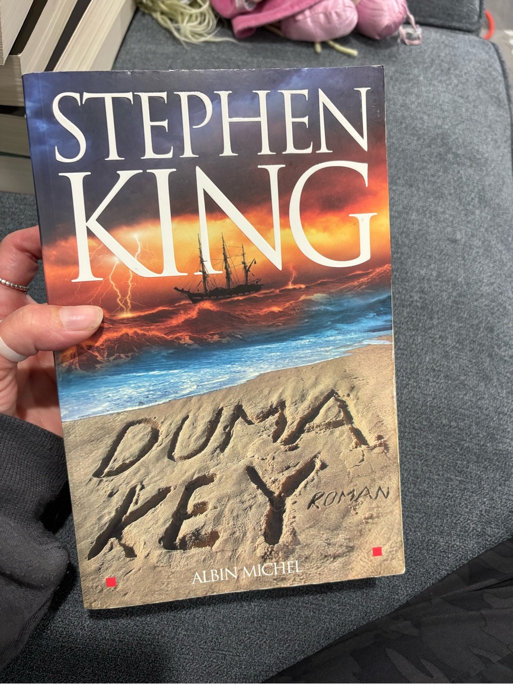 Stephen King - Duma Key (French Edition) - Beige, Blue, Orange Cover